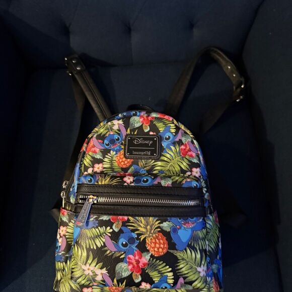 Disney Loungefly Tropical Stitch Backpack and Wallet Set - Picture 4 of 6